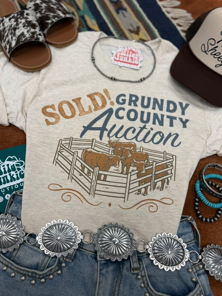Sold! Grundy County Auction Graphic Tee Wild Junkie