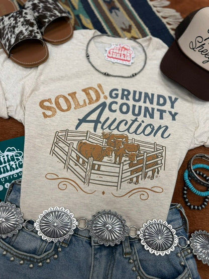 Sold! Grundy County Auction Graphic Tee Wild Junkie