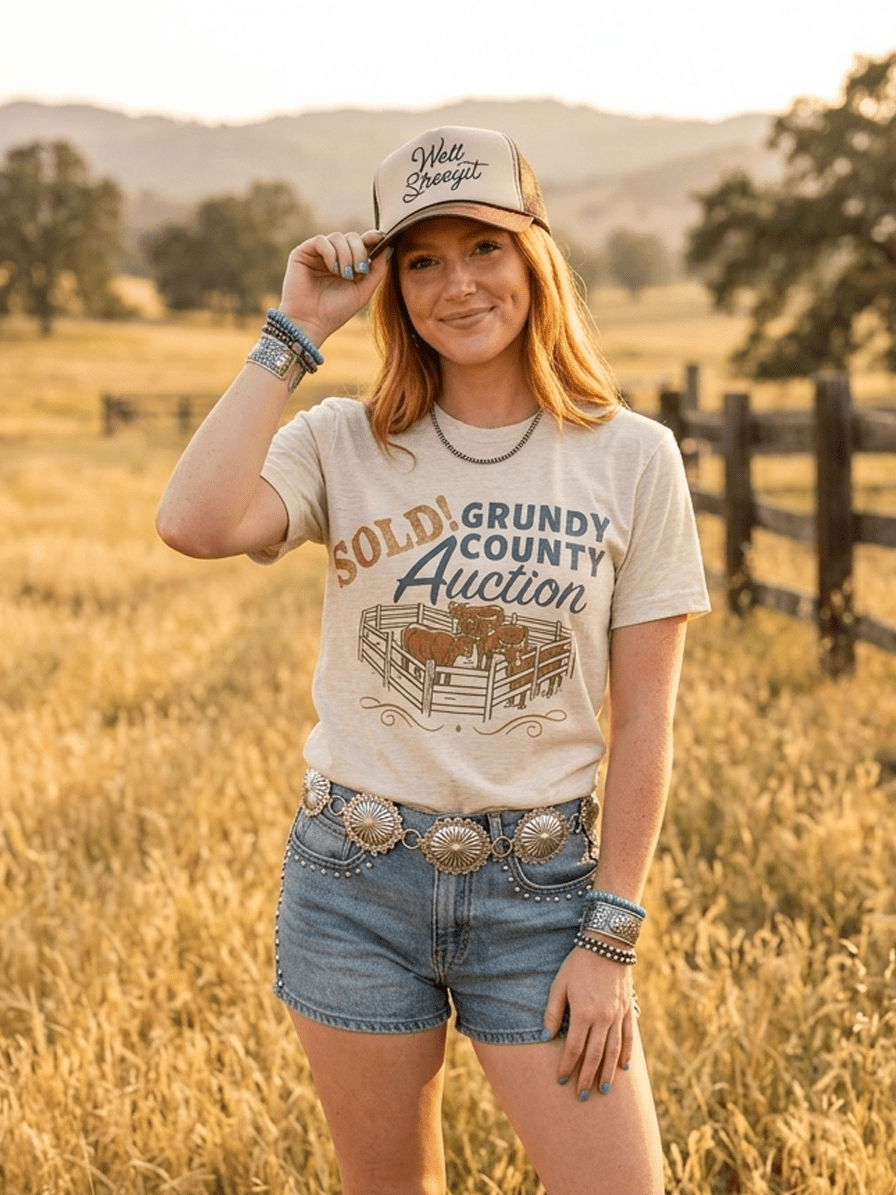 Sold! Grundy County Auction Graphic Tee Wild Junkie