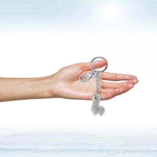 Sparkling Alpaca Keychain Jewelry Charm Purely Alpaca