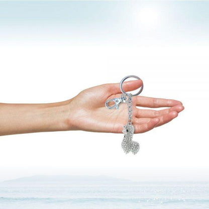 Sparkling Alpaca Keychain Jewelry Charm Purely Alpaca