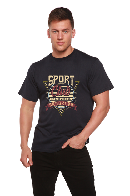 Sport Club Men's Bamboo Viscose/Organic Cotton Short Sleeve Graphic T-Shirt Spun Bamboo