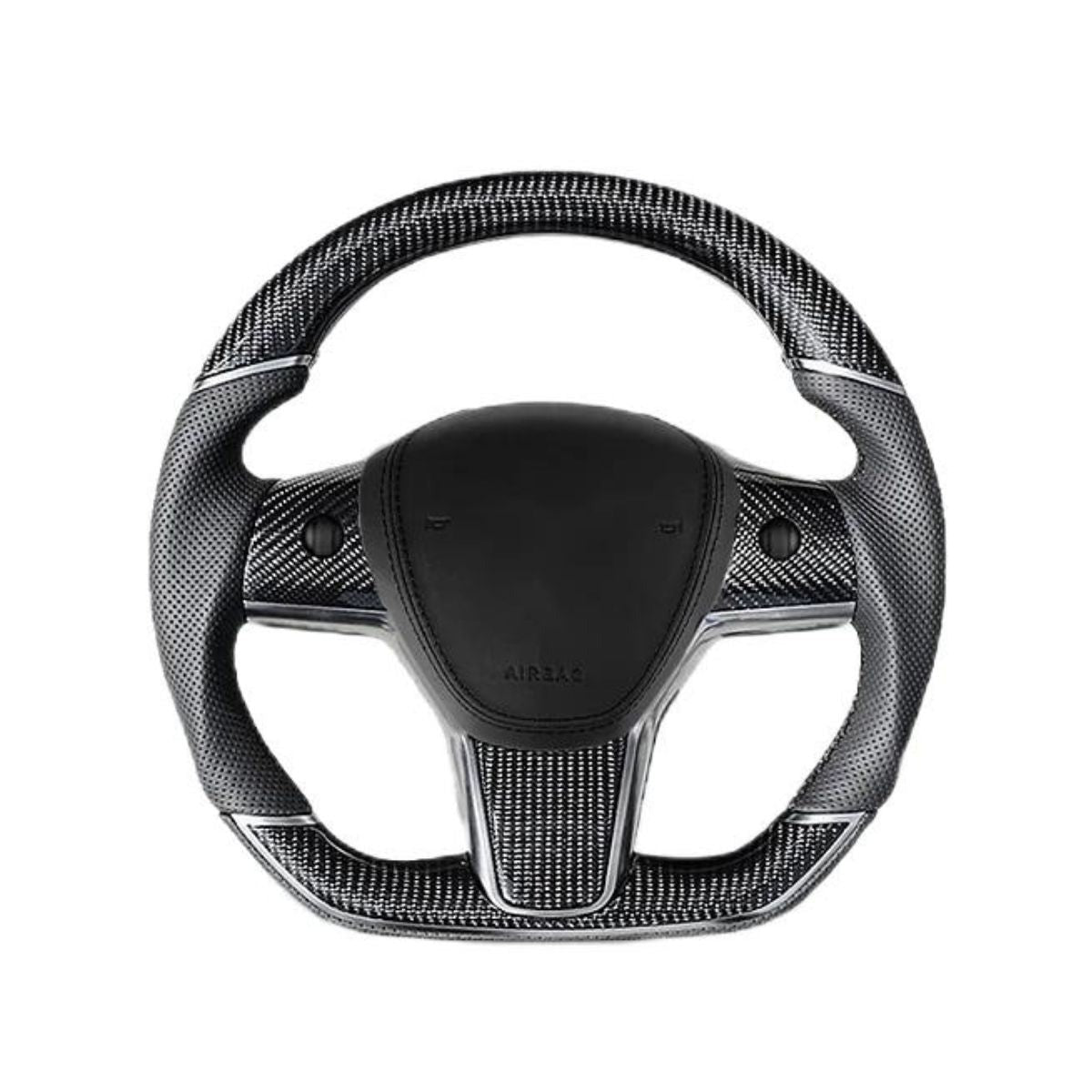 Sport Grip Carbon Fiber Steering Wheel for Tesla Model 3 / Y【Style 40】 Tesery Official Store