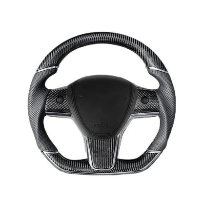 Sport Grip Carbon Fiber Steering Wheel for Tesla Model 3 / Y【Style 40】 Tesery Official Store