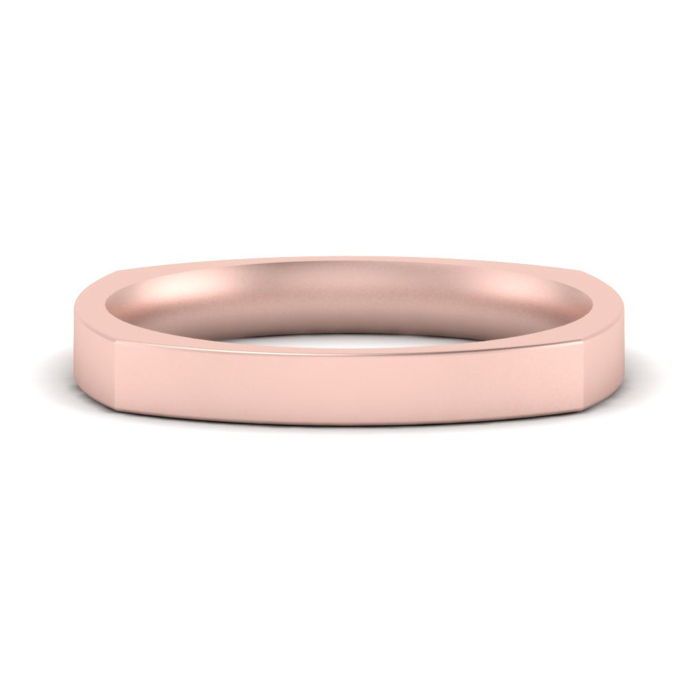 Square Comfort Fit Mens Wedding Band Fascinating Diamonds