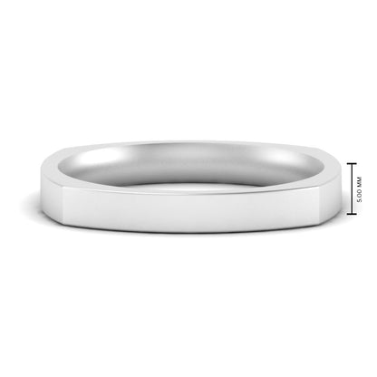 Square Comfort Fit Mens Wedding Band Fascinating Diamonds