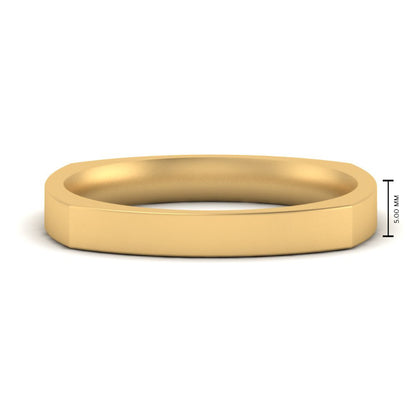 Square Comfort Fit Mens Wedding Band Fascinating Diamonds