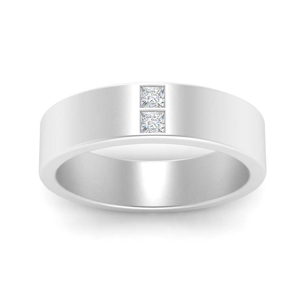 Square Diamond Mens Band Fascinating Diamonds