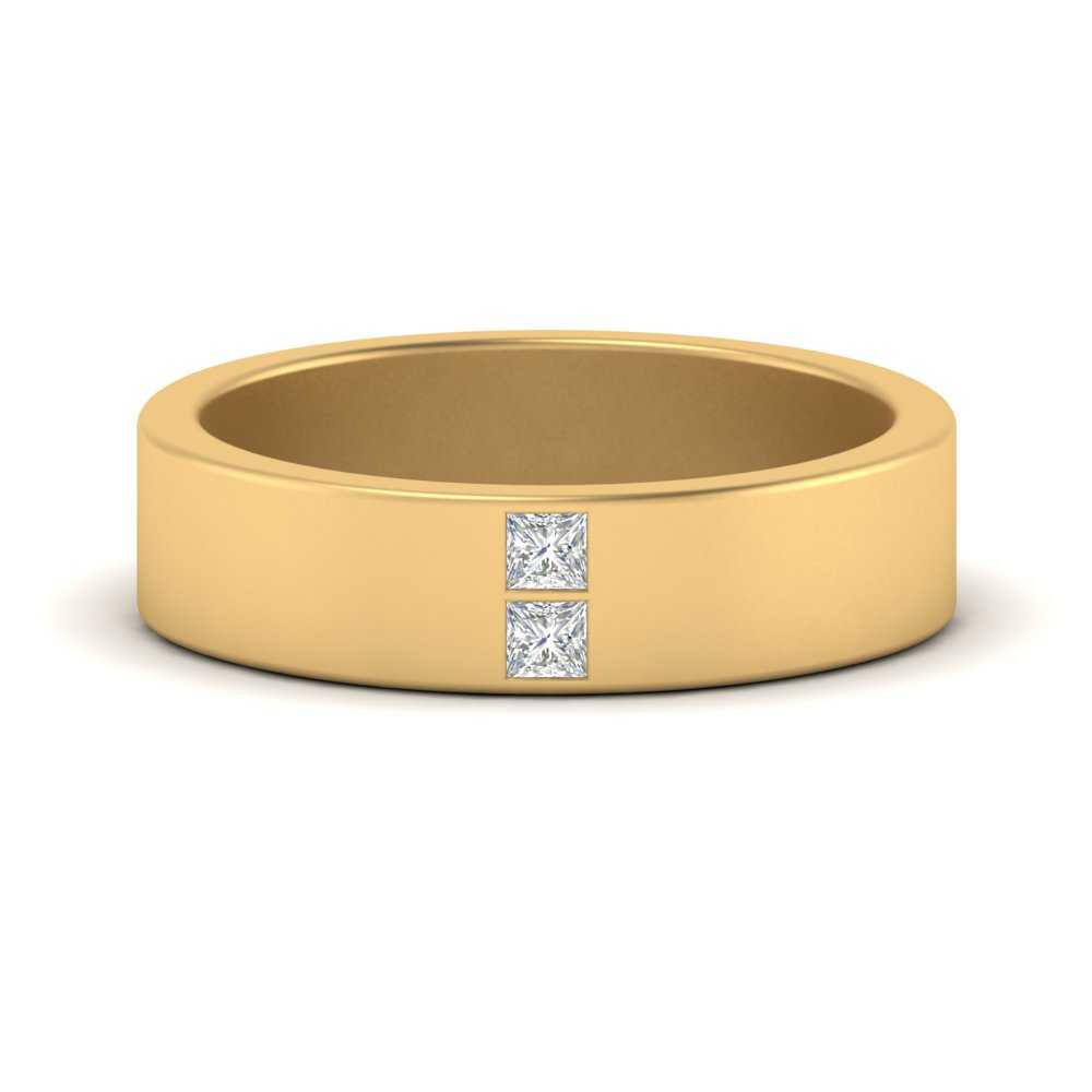 Square Diamond Mens Band Fascinating Diamonds