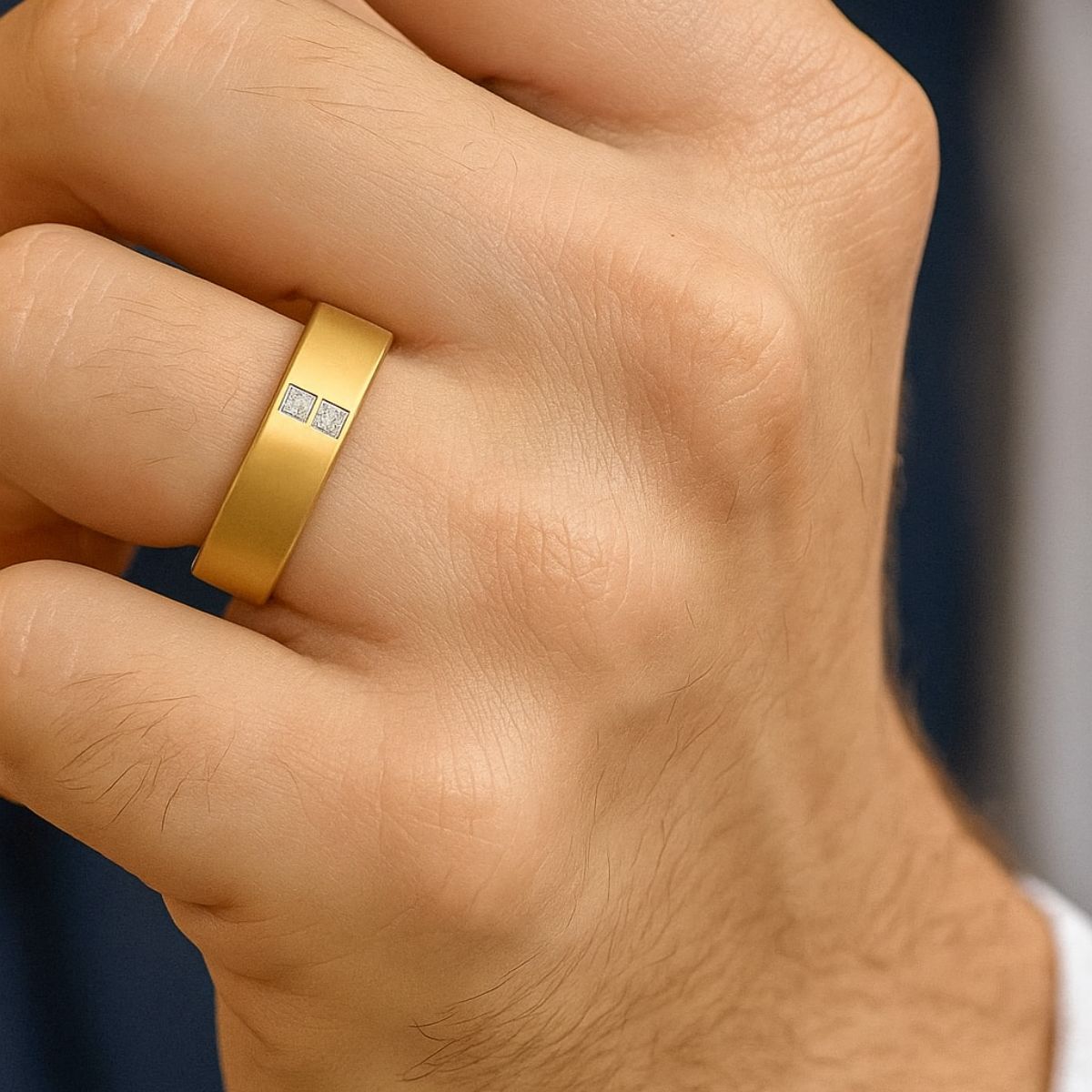 Square Diamond Mens Band Fascinating Diamonds