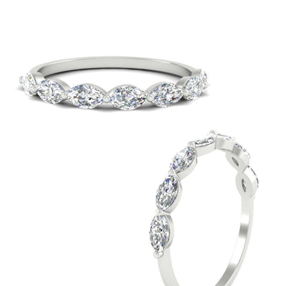 7 Stone Marquise East West 1 Carat Band Fascinating Diamonds
