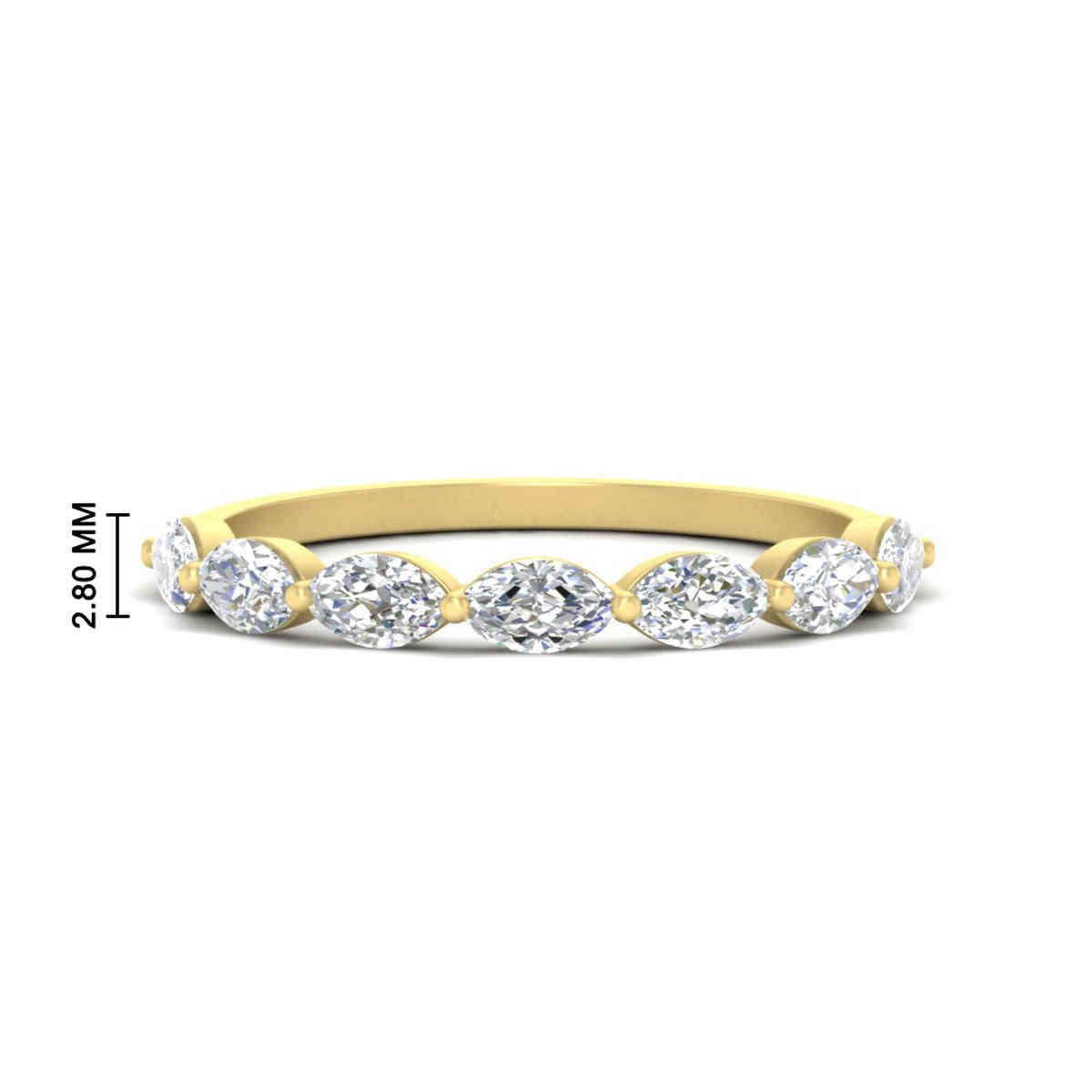 7 Stone Marquise East West 1 Carat Band Fascinating Diamonds
