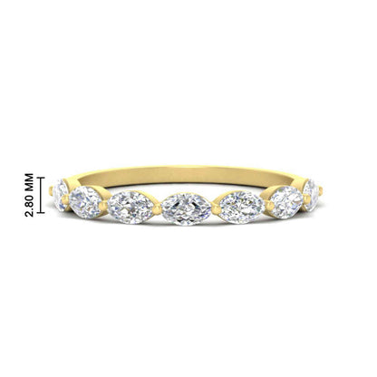 7 Stone Marquise East West 1 Carat Band Fascinating Diamonds