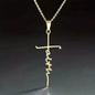 Stainless Steel Faith Word Church Prayer Religious Pendant Necklace DailySale