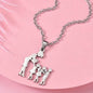 Stainless Steel Heartfelt Mother-Daughter-Son Necklace