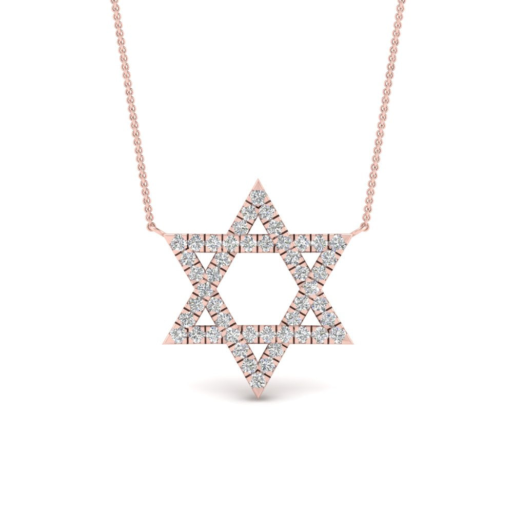 Star Of David Delicate Diamond Pendant Fascinating Diamonds