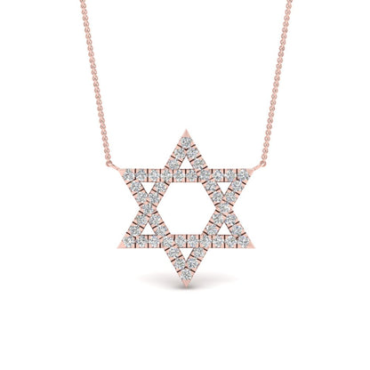 Star Of David Delicate Diamond Pendant Fascinating Diamonds