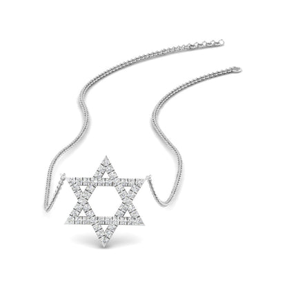 Star Of David Delicate Diamond Pendant Fascinating Diamonds