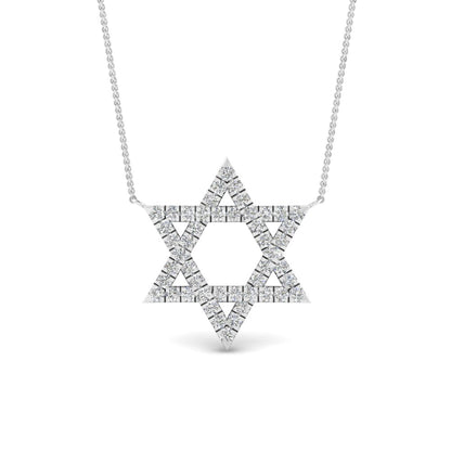 Star Of David Delicate Diamond Pendant Fascinating Diamonds