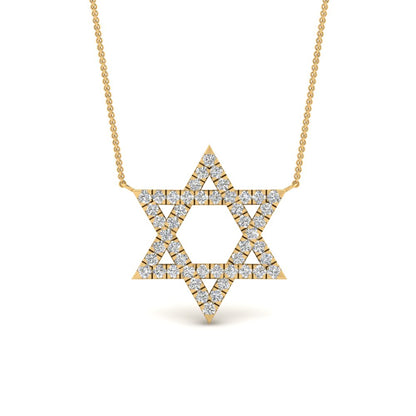 Star Of David Delicate Diamond Pendant Fascinating Diamonds