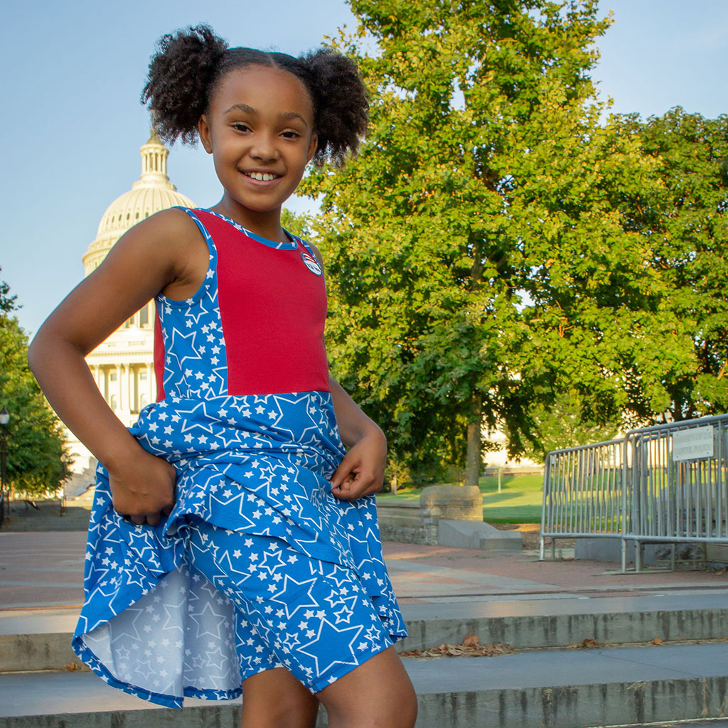 Star-Spangled Shorts with Pockets Princess Awesome & Boy Wonder
