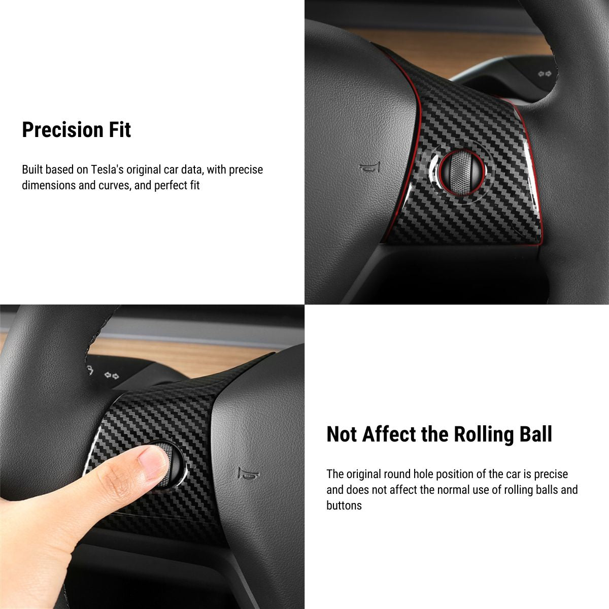 Steering Wheel Cover for Tesla Model 3 & Model Y 2017-2025.03 Tesery Official Store