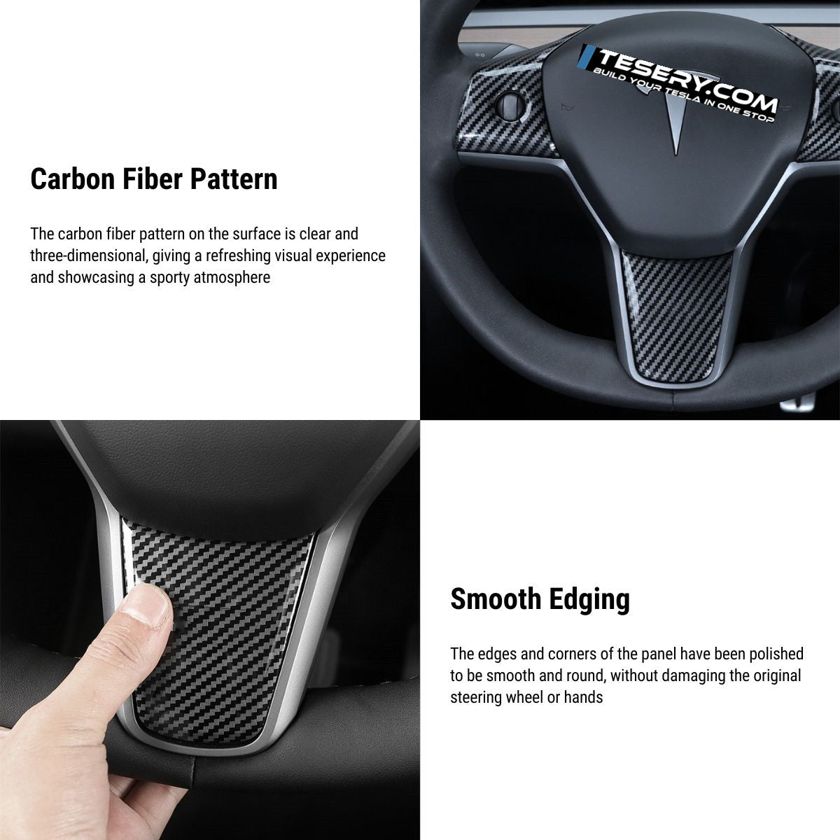 Steering Wheel Cover for Tesla Model 3 & Model Y 2017-2025.03 Tesery Official Store