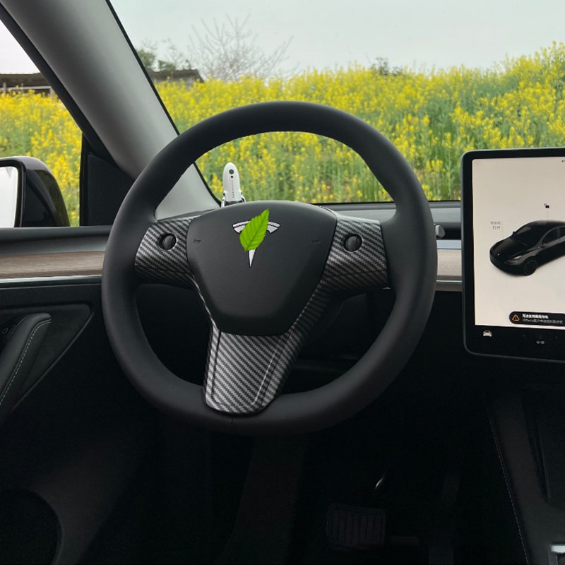 Steering wheel patch for Tesla Model 3 2021-2023.10 & Model Y 2020-2025.03 Tesery Official Store