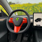 Steering wheel patch for Tesla Model 3 2021-2023.10 & Model Y 2020-2025.03 Tesery Official Store