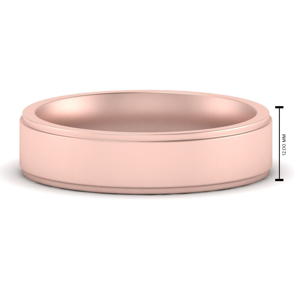 Steps Edge Comfort Fit Mens Band Fascinating Diamonds