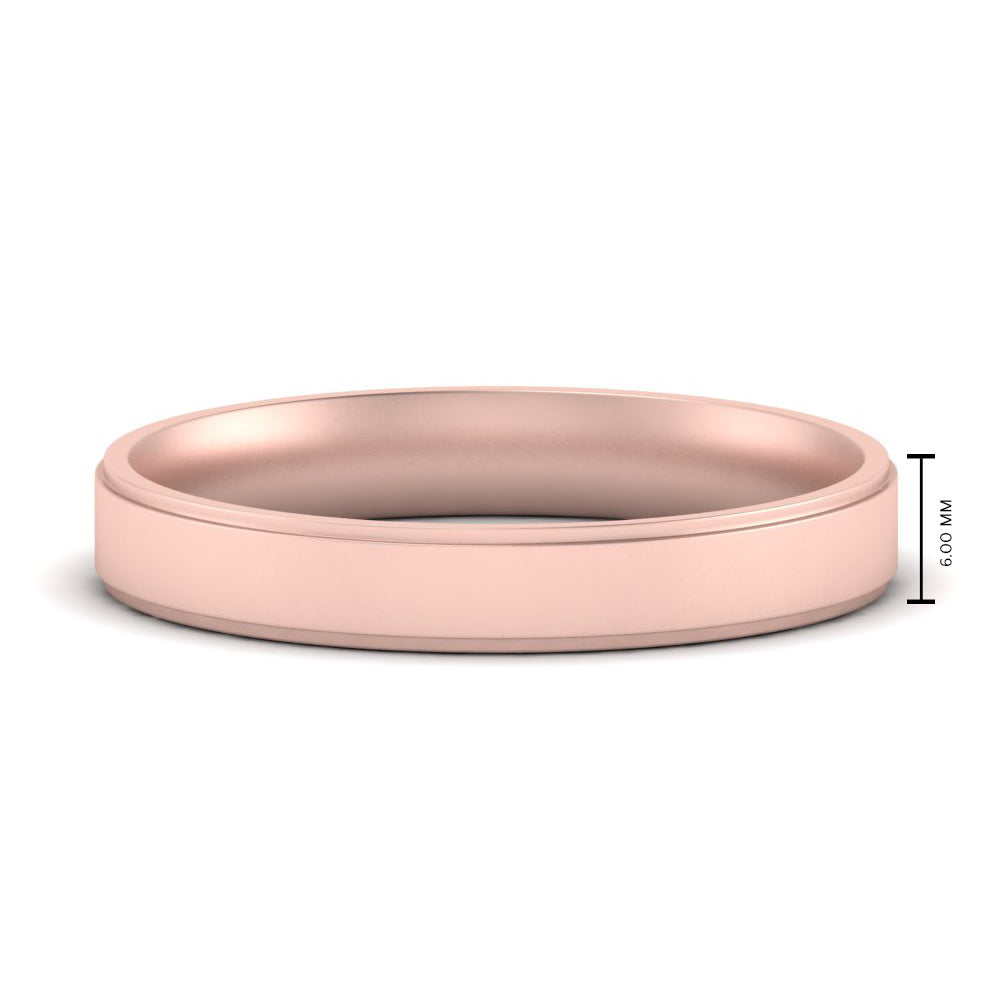 Steps Edge Comfort Fit Mens Band Fascinating Diamonds