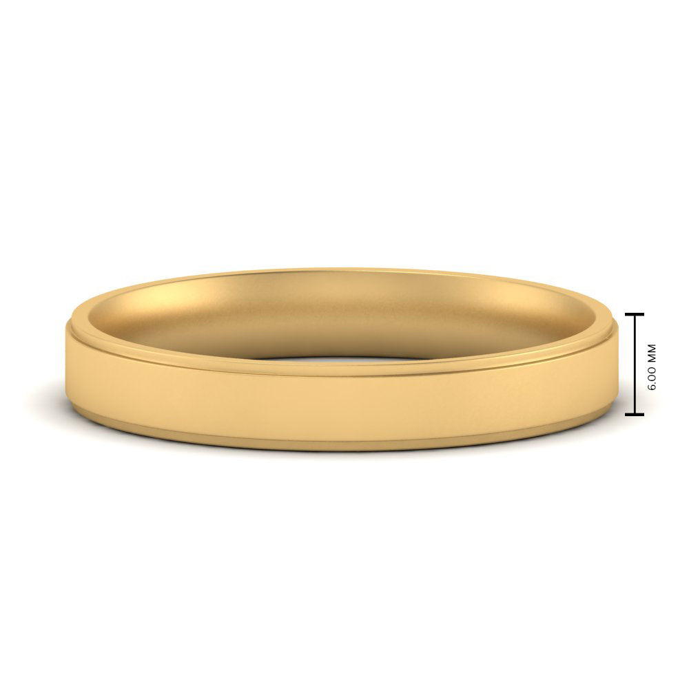 Steps Edge Comfort Fit Mens Band Fascinating Diamonds