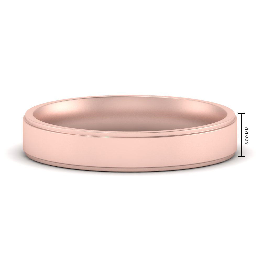 Steps Edge Comfort Fit Mens Band Fascinating Diamonds