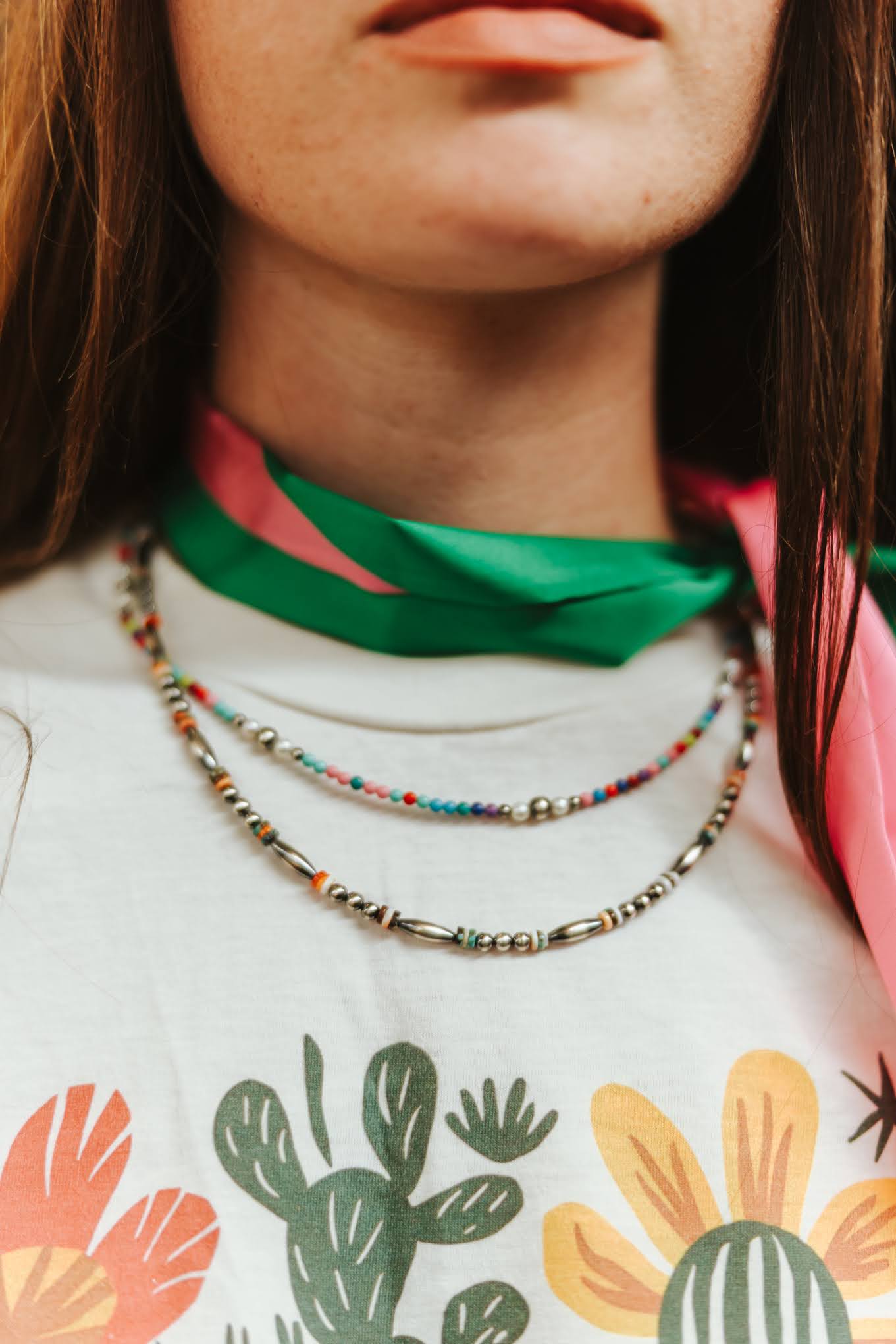 Sterling Silver Cowboy Trail Heishi Beaded Choker Wild Junkie