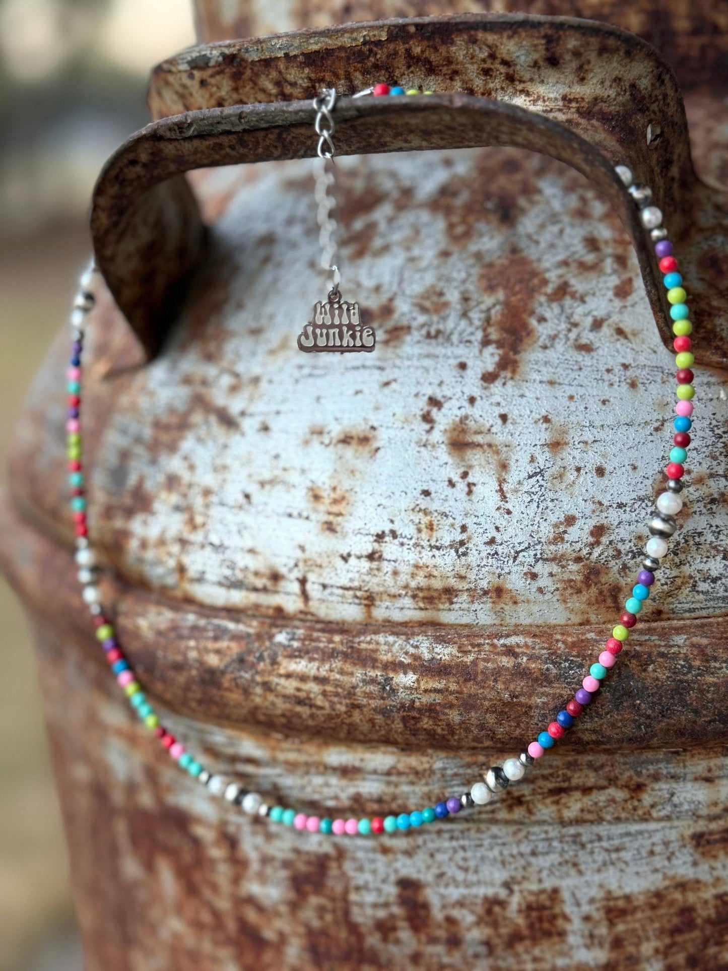 Sterling Silver Prism And Pearl Necklace Wild Junkie