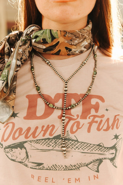 Sterling Silver Turquoise Flat Bead Necklace Wild Junkie