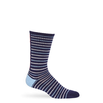 Stripe Hotty Toddy Casual Crew Socks DeadSoxy