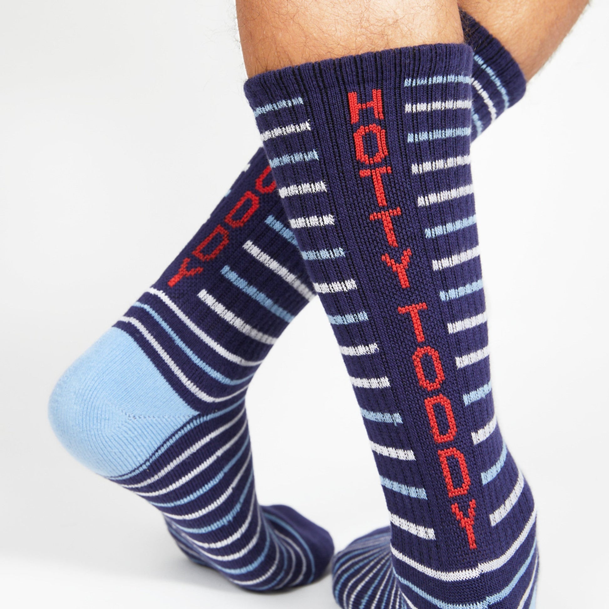 Stripe Hotty Toddy Casual Crew Socks DeadSoxy