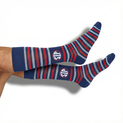 Stripe Sip Dress Socks DeadSoxy