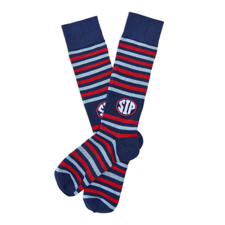 Stripe Sip Dress Socks DeadSoxy