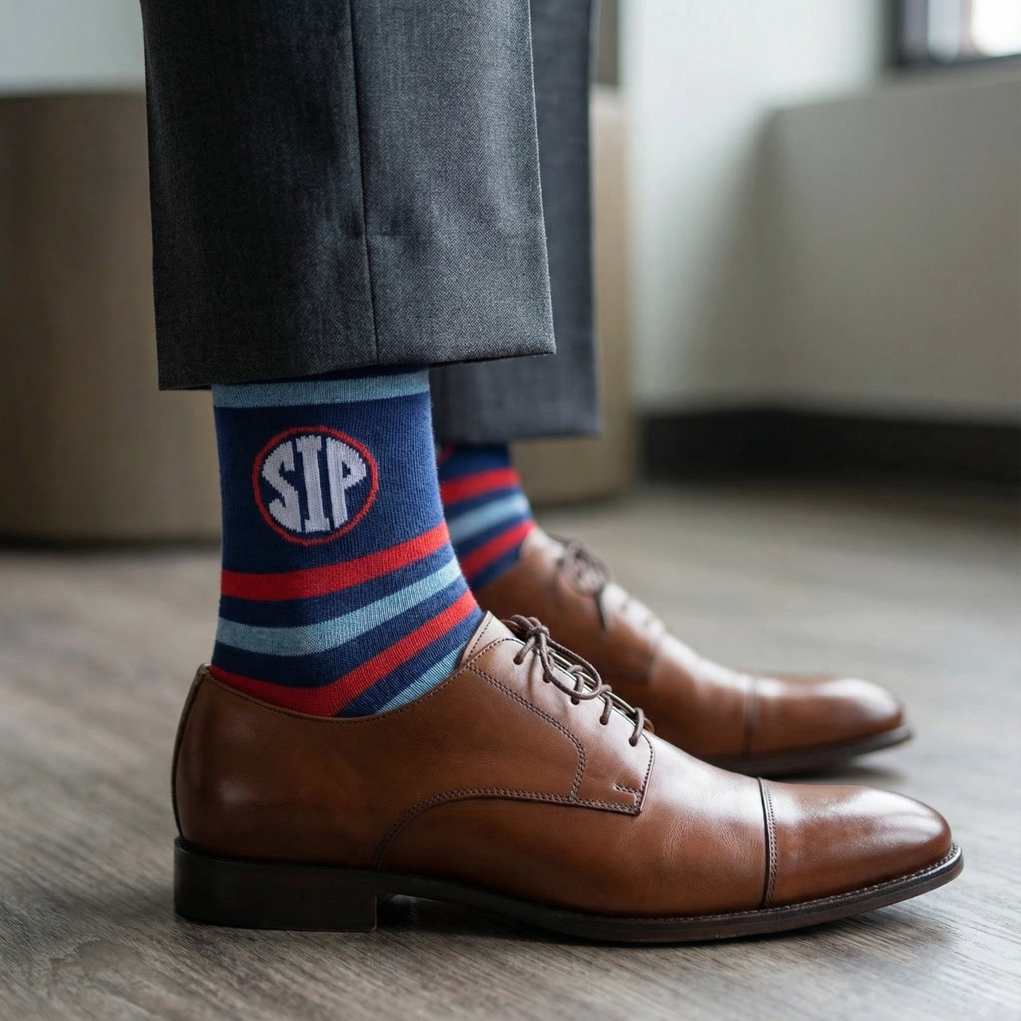 Stripe Sip Dress Socks DeadSoxy