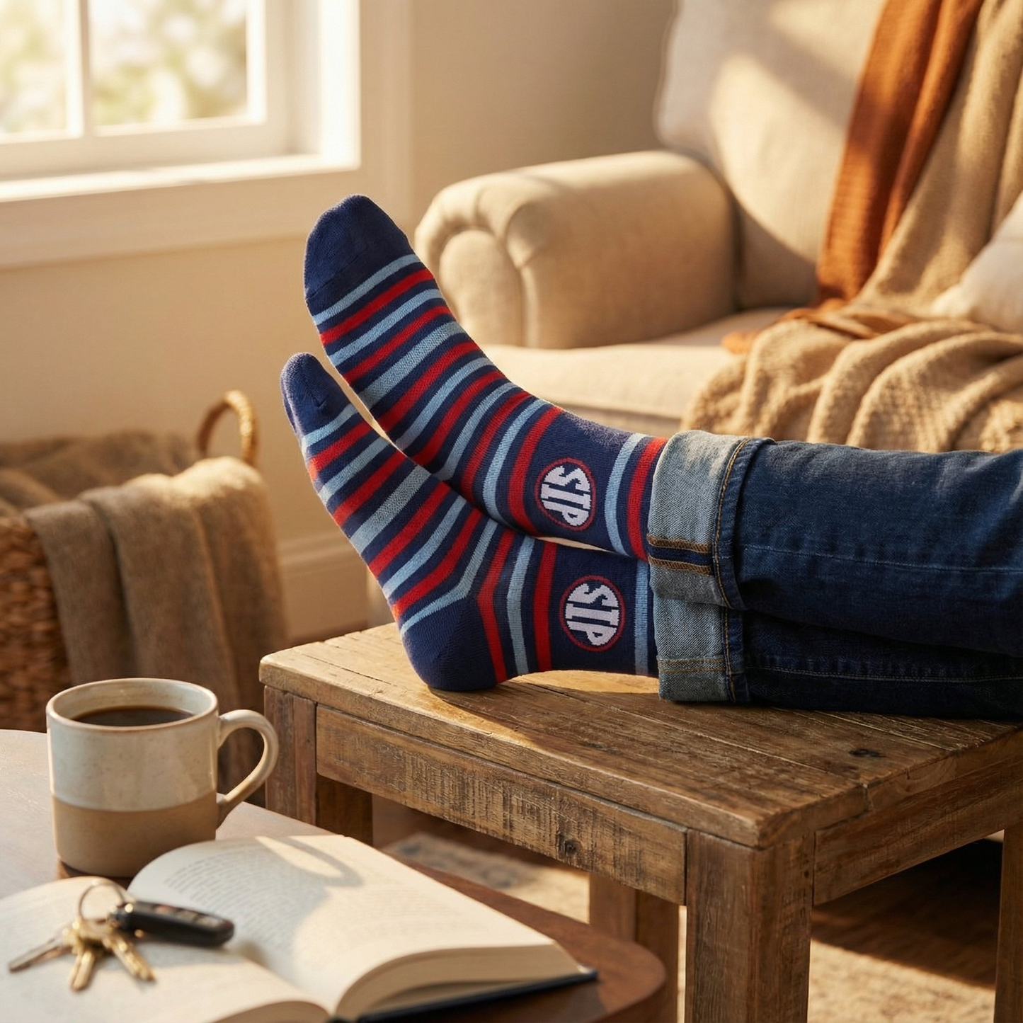 Stripe Sip Dress Socks DeadSoxy