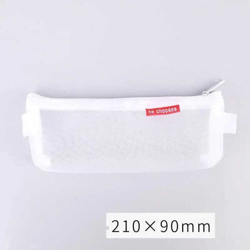 Stylish Transparent Office Pencil Case Simple Design Pen Bags Cute Storage Lightweight Pencil Bags For Student Stevvex