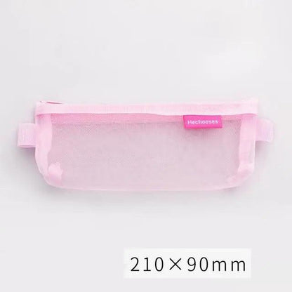 Stylish Transparent Office Pencil Case Simple Design Pen Bags Cute Storage Lightweight Pencil Bags For Student Stevvex
