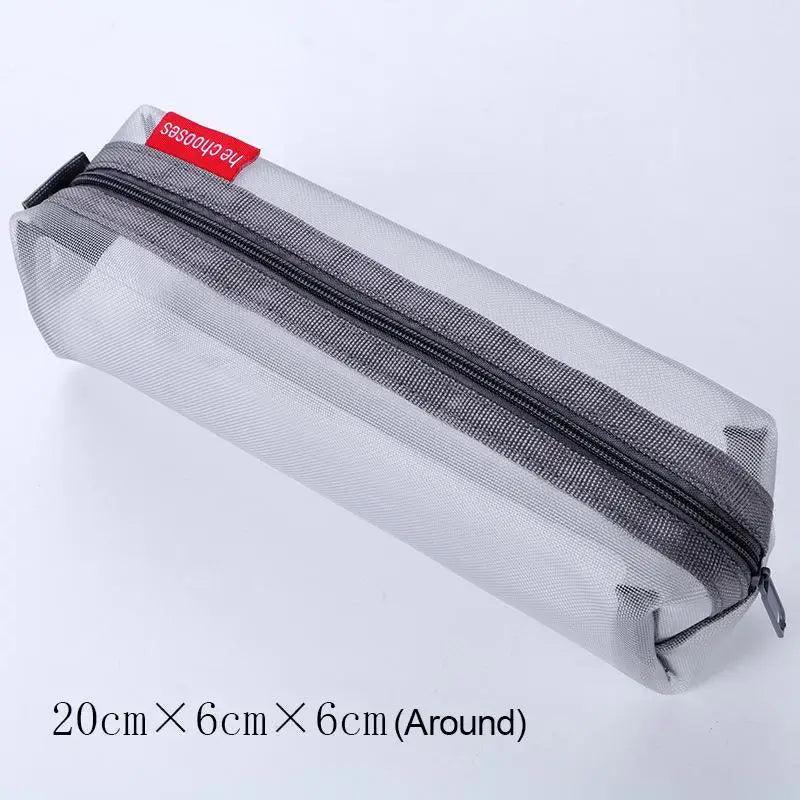Stylish Transparent Office Pencil Case Simple Design Pen Bags Cute Storage Lightweight Pencil Bags For Student Stevvex
