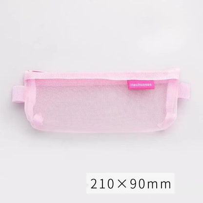 Stylish Transparent Office Pencil Case Simple Design Pen Bags Cute Storage Lightweight Pencil Bags For Student Stevvex