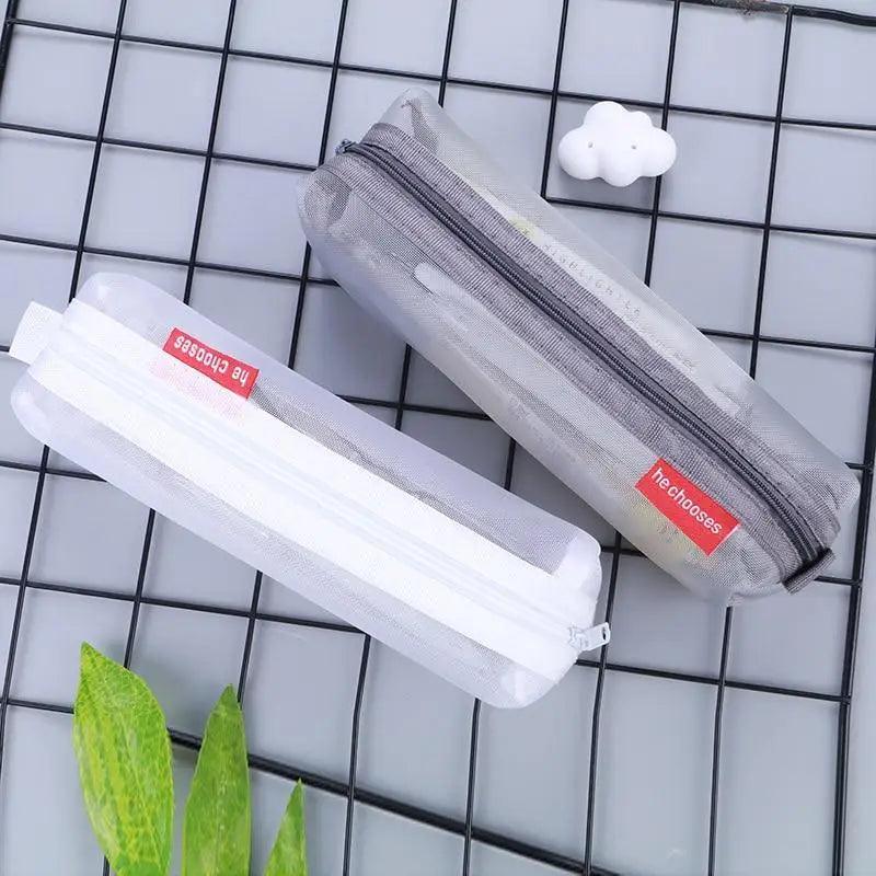 Stylish Transparent Office Pencil Case Simple Design Pen Bags Cute Storage Lightweight Pencil Bags For Student Stevvex