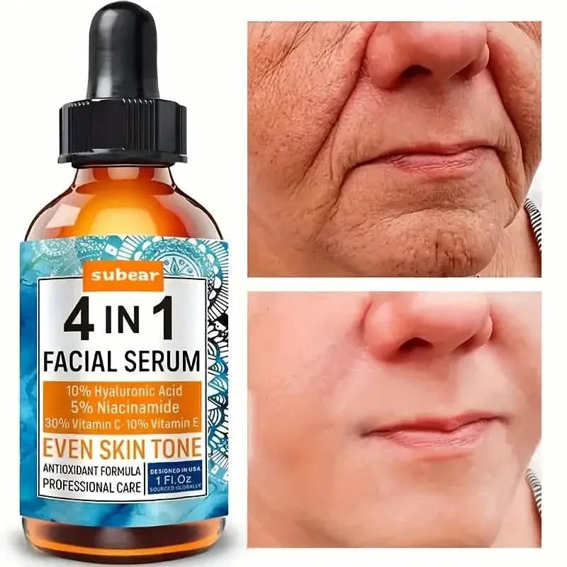 Subear 4-In-1 Facial Serum - Hydrates, Repairs, and Rejuvenates Skin with Hyaluronic Acid DailySale