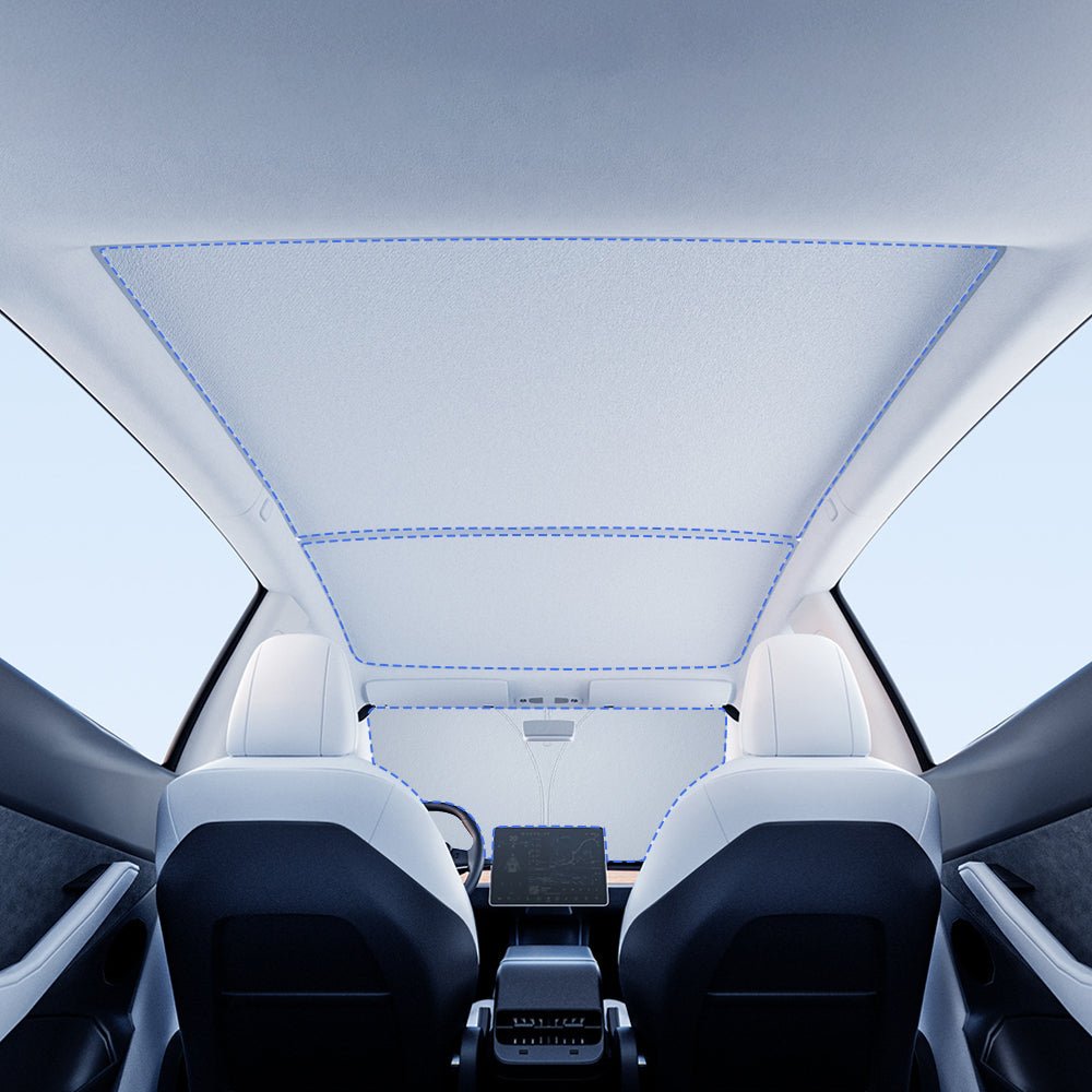 Summer Comfort Pack: Roof & Windshield Shades for Model Y Juniper Tesery Official Store