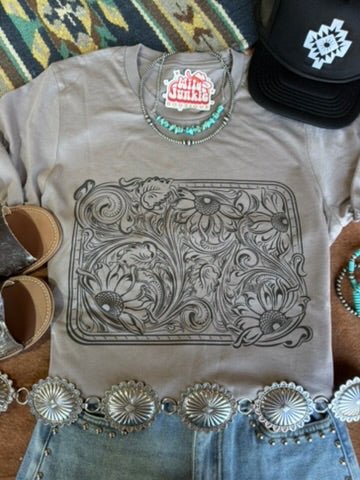 Sunflower Engraved Graphic Tee Wild Junkie